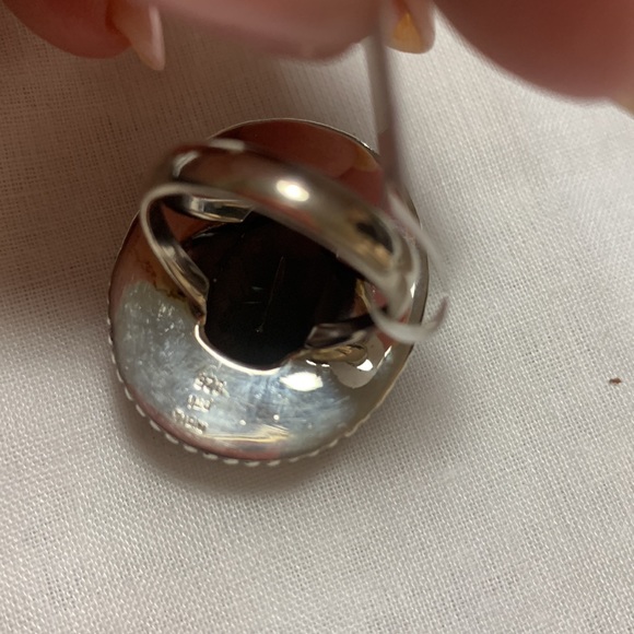 NWT JTV 10.50 CT OVAL MULTI COLOR QUARTZ STERLING SILVER RING - Picture 3 of 6